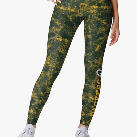 Women's Green Bay Packers NFL Foco Leggings - Picture 1 of 6